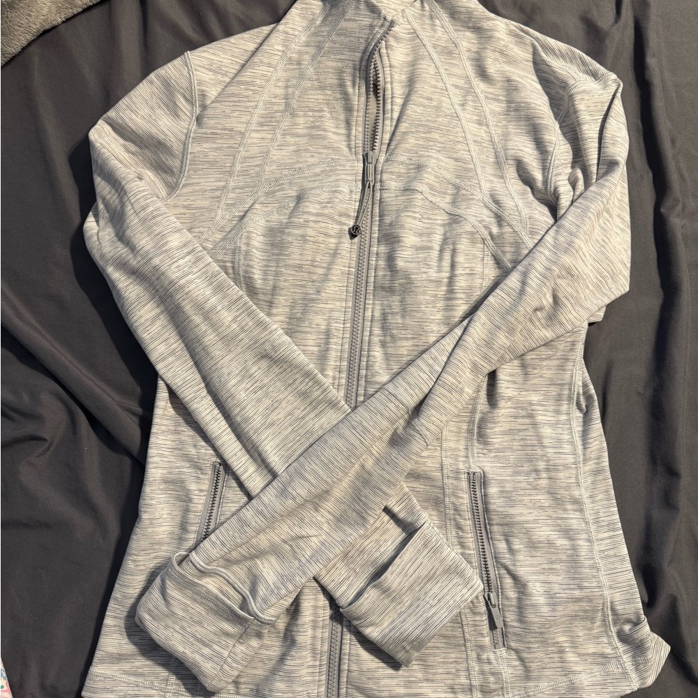 lululemon athletica Gray Zip-Up Hoodie